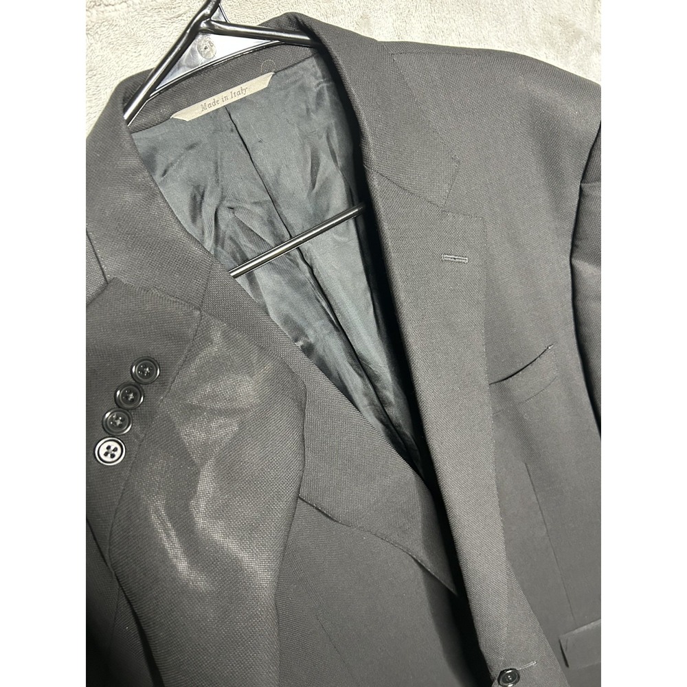 Canali 1934 Black Travel Water Resistant Wool Blazer Jacket 50L